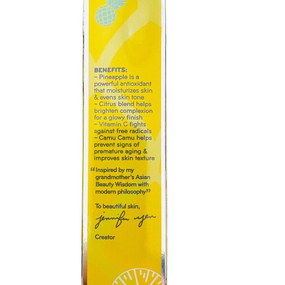 Purlisse Pineapple Bright Gel Cream Full Size 1.7 Fl Oz Brighten Revive Rejuvena - Picture 6 of 7